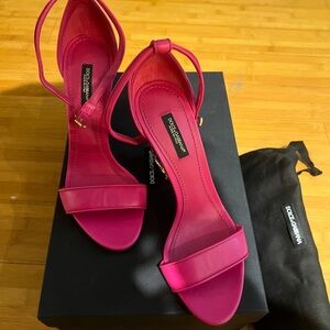 Dolce & Gabbana Fuchsia Heeled Sandals
